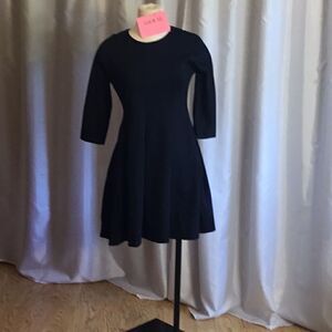 VINTAGE dress by GAP in size 4 in black with built in pleats & fitted top